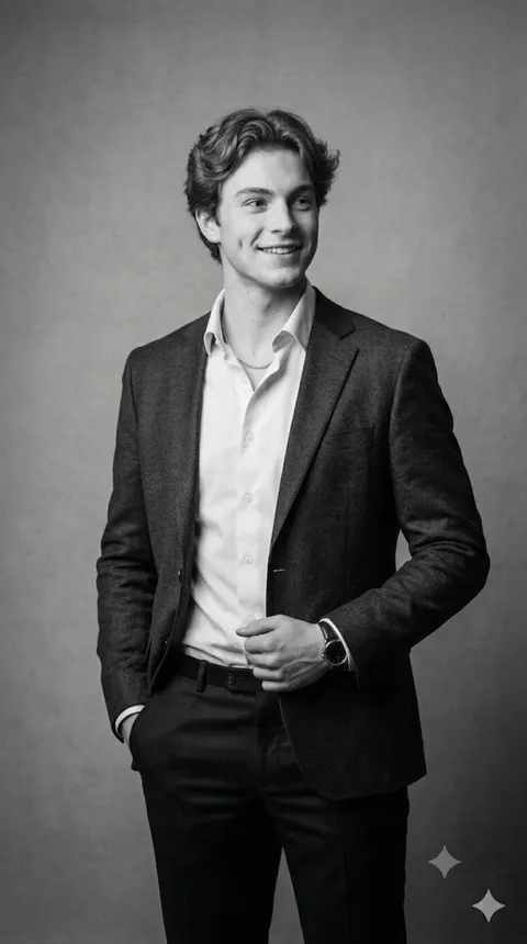 Classic Black and White Male Studio Portraits
