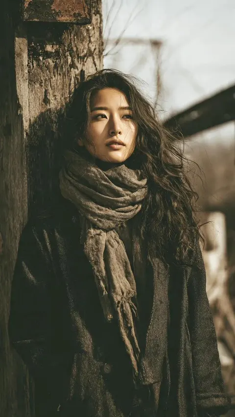 90 年代颓废风日本女性肖像