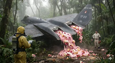 YF-23 战机对决足球