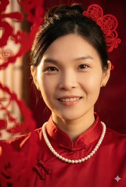 参考图同款新中式人像