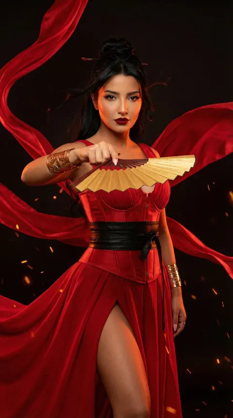 电影感女战神时尚大片
