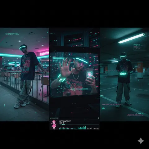 赛博阈限梦境三联画