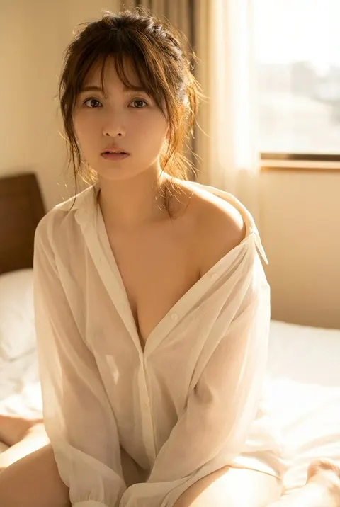 薄纱透视的成熟女性摄影