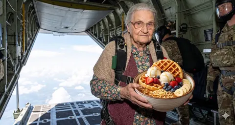 天空中的华夫饼拉面