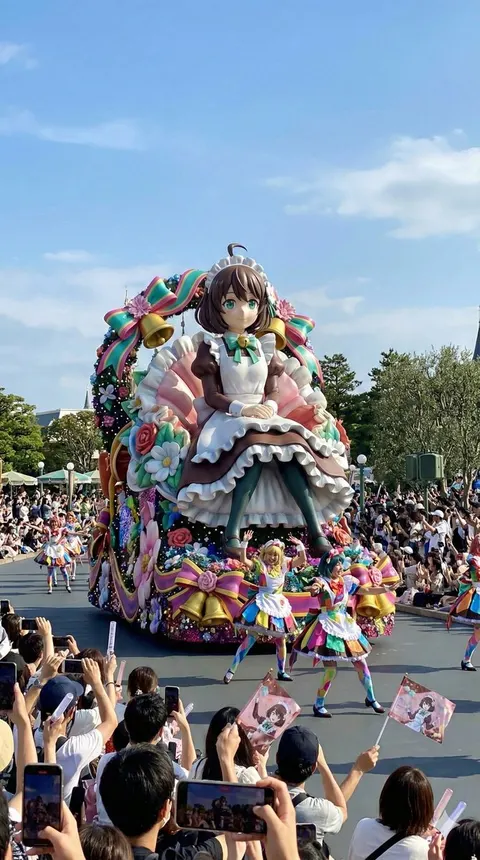 主题公园花车游行生成
