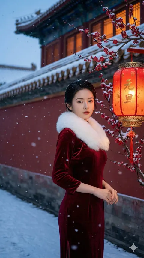 雪景故宫：国风旗袍时尚大片