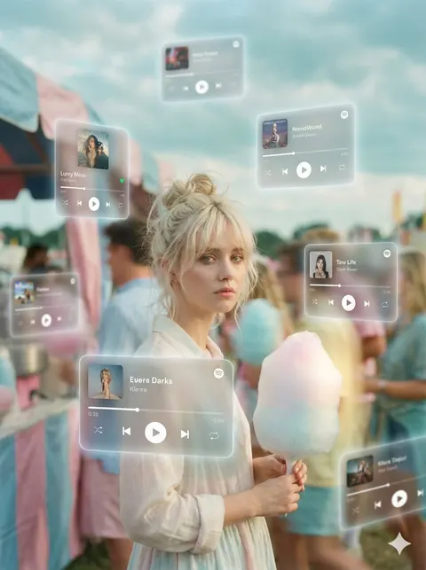 Augmented Reality Music Player Portrait