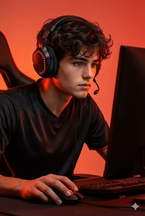 Premium Esports Gamer Portrait Prompt